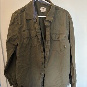 Vans Men's Khaki Shirt Jacket